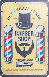 Activeshop Plaque Barber B018 Αξεσουάρ Κομμωτηρίου-Αισθητικής