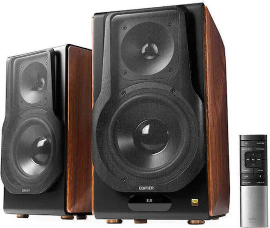 Edifier S3000MKII Αυτοενισχυόμενα Ηχεία με Bluetooth (Ζεύγος) Καφέ