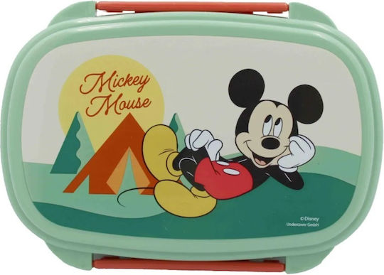 Gim Mickey Mouse Πλαστικό Παιδικό Δοχείο Φαγητού Mickey Πολύχρωμο 17.5 x 12.5 x 6εκ.