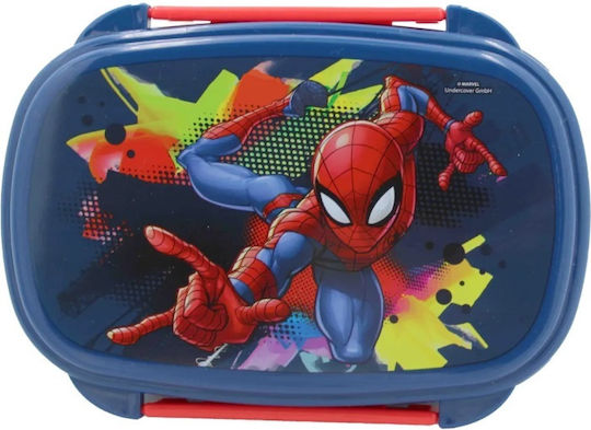 Gim Spiderman Plastic Kids' Food Container Spiderman Multicolour x x 6cm