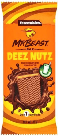 Feastables Mr Beast Deez Nutz Chocolate Milk Peanut butter 35gr