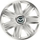 Versaco Set Capace de Roți Auto Compatibile Mazda 4 Bucăți 14 Argintii/Argintii