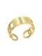 Women's Gold Plated Steel Ring