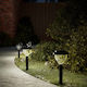 vidaXL Set of 4 Solar Lights Warm White with Photocell IP44 10.5cmx37cmcm