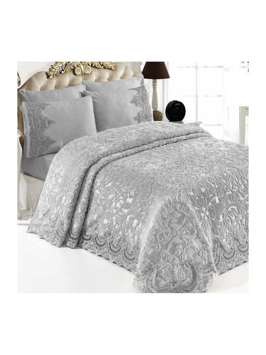 Saray Home Romantic Fleece Blanket Double Bed 2...