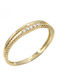 Sof.Istico Damen Ring Ehering mit Zirkonia aus Gold 14K