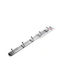 ArteLibre Metal Wall Hanger with 5 Slots Silver 38x5x4cm 1pc