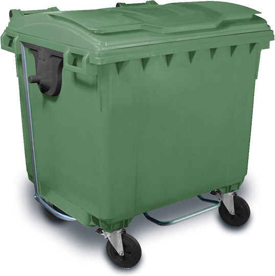 Green City International Πλαστικός Κάδος Απορριμμάτων 660lt Πράσινος