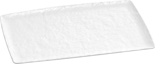 XM-Casa Servierplatte Rechteckig Melamin Weiß 52.5x33cm 1Stück