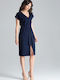 Lenitif Dress Navy Blue