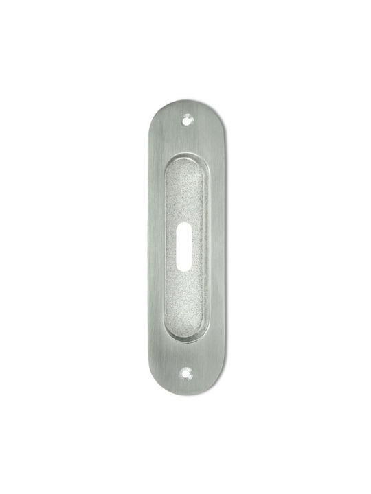 Perfect Handles Χούφτα Πόρτας με Οπή Ασημί 233-10MT