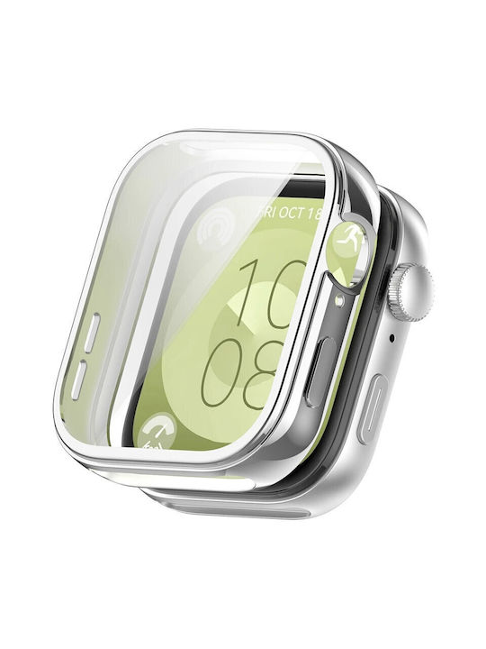 Silicone Case in Silver color for Xiaomi Redmi Watch 3 Lite / Watch 3 Active