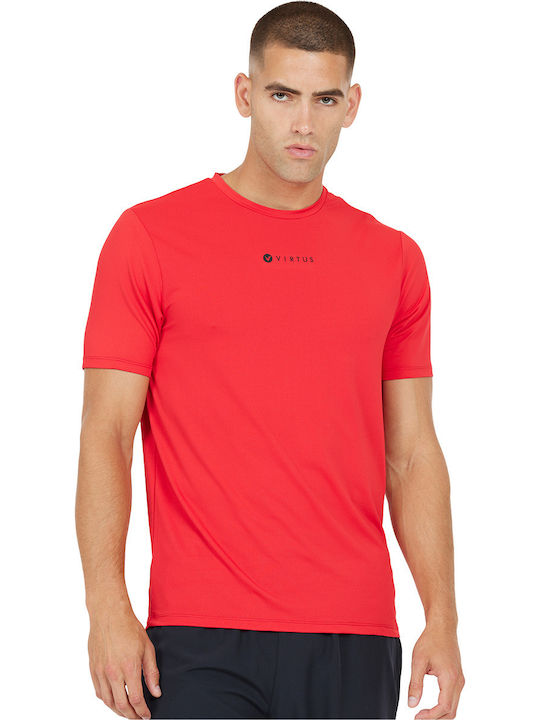 Virtus Bărbați T-shirt Sportiv cu Mânecă Scurtă RED