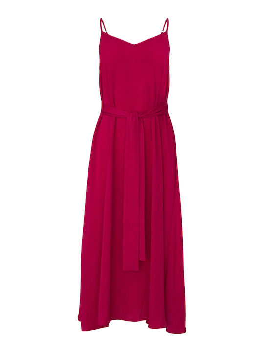 Moutaki Midi Dress Fuchsia