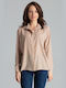 Lenitif Women's Blouse Long Sleeve Beige