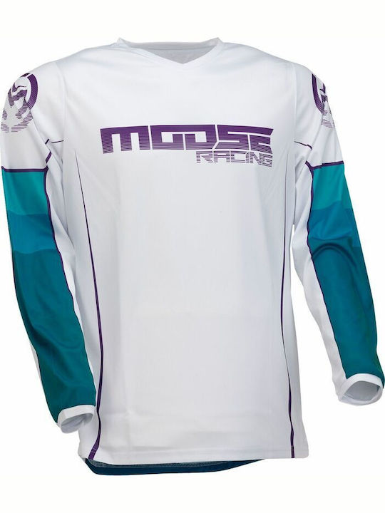 Moose Racing Männer Motocross-Shirt Blau Farbe