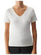 4F Women's Blouse Cotton Short Sleeve White