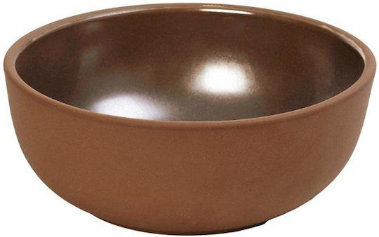 Espiel Serving Bowl Round Ceramic Brown with Diameter 18cm