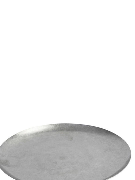 Espiel Snow Plate Shallow Inox Gray with Diameter 19cm