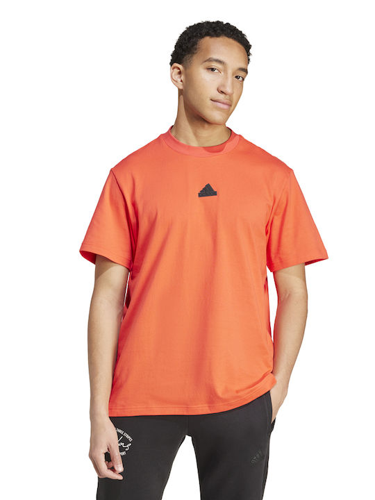 Adidas Sj T Q3 Ανδρική Μπλούζα Πορτοκαλί