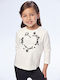 Mayoral Kids Blouse Long Sleeve Ecru