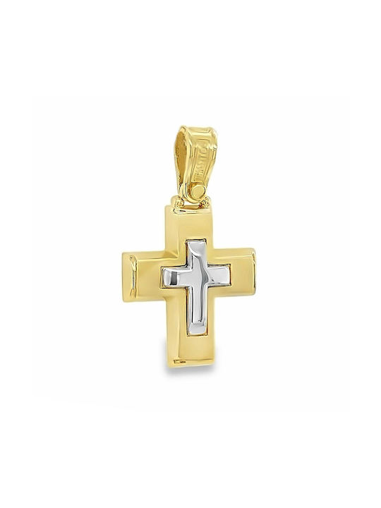 Xryseio Women's Gold Cross 14K