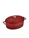 Lava Dutch Oven Oval Cast Iron 25x31cm 1pcs