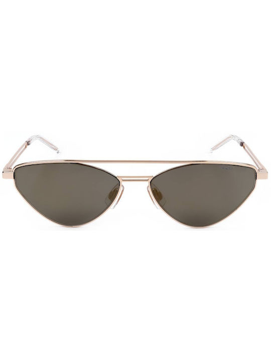 Hugo Boss Women's Sunglasses with Gold Metal Frame and Gold Mirror Lens HG 1144/S-J5G-5716