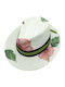 LiebeQueen Wicker Women's Hat White