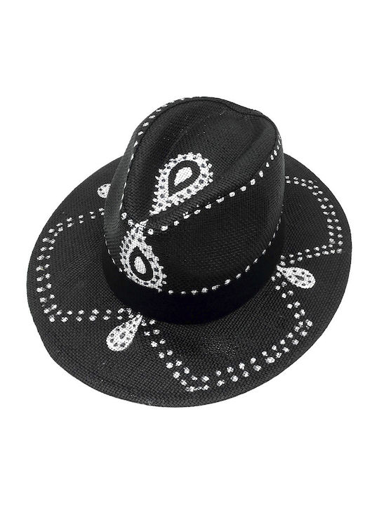 LiebeQueen Wicker Women's Hat Black