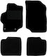 Autopataki Set of Front and Rear Mats 4pcs for Citroen C-Elysee Black