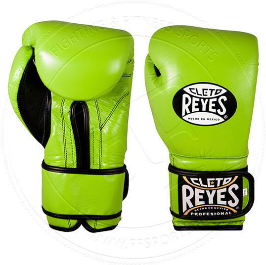 Cleto Reyes Boxhandschuhe Leder für Kampf Grün