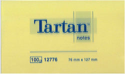 Tartan Memo Pads in Cube Yellow Set 12 Pieces
