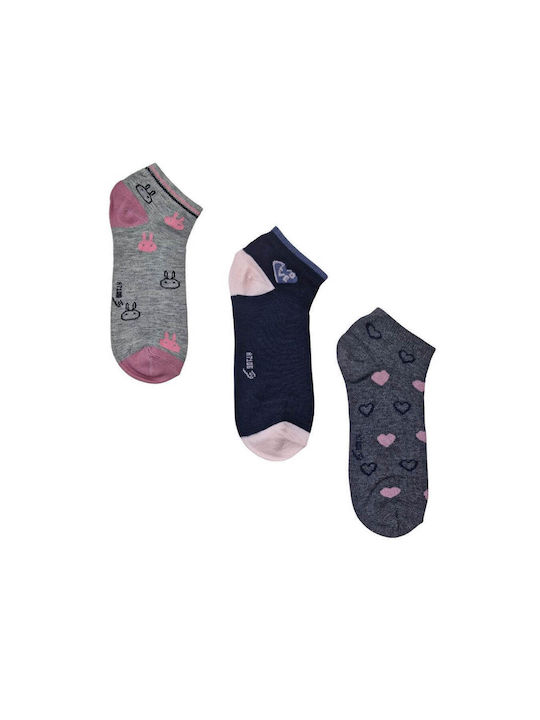 Tongyun Γυναικείες Κάλτσες Πολύχρωμες 3Pack