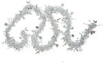 Weihnachtliche Girlande Plastik Silber 200x5cm ...