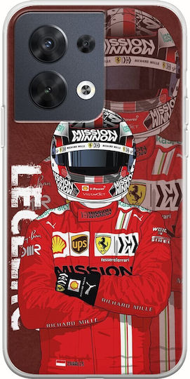 Formula 1 Charles Leclerc Oppo Reno 8 5g Flexible Tpu Transparent Silicone