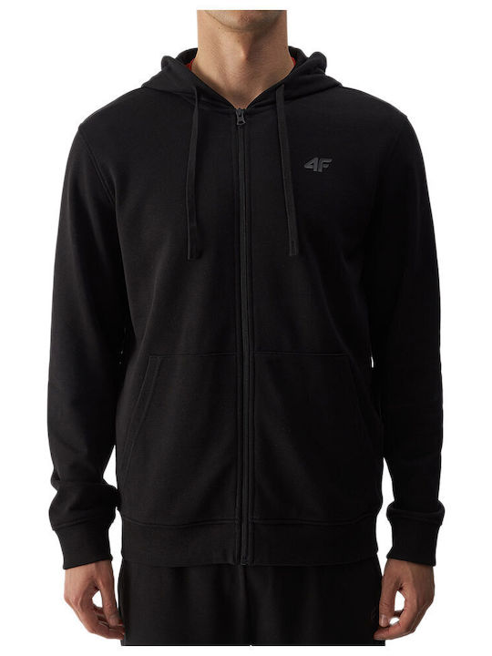 4F Men's Sweatshirt Jacket Black