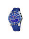 Festina Watch with Blue Rubber Strap