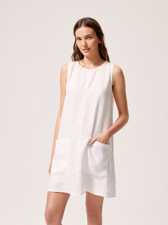 Diverse System Mini Dress WHITE