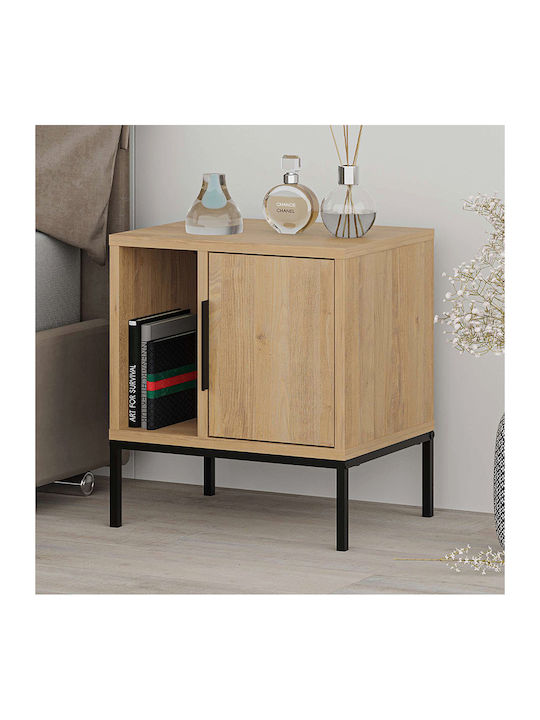 Bedside Table Glynn Wooden Beige 45x35x50cm GP037-0233 1