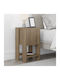 Bedside Table Ema Wooden Brown 30x30x55cm