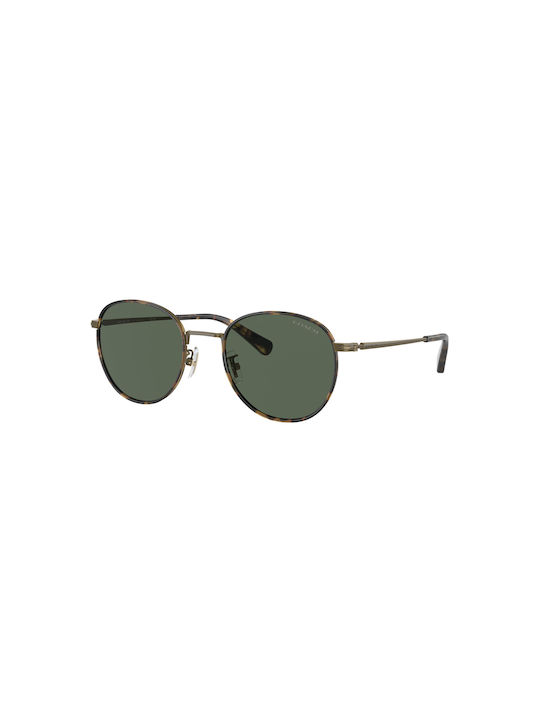 Coach Sunglasses with Brown Tartaruga Metal Frame and Green Lens CO-7163-933371