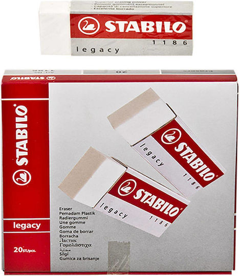 Stabilo Eraser for Pencil and Pen 1pcs White