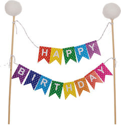 Out of the Blue Happy Birthday Διακοσμητικό για Τούρτα