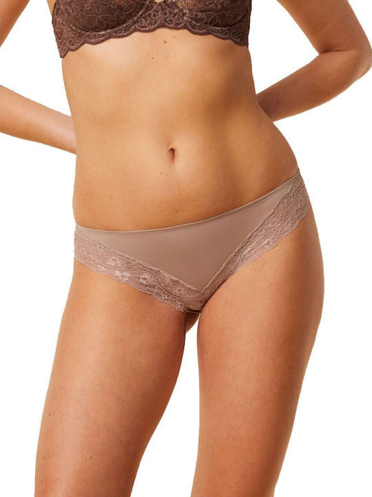 Triumph Lovely Micro Tai Γυναικείο Slip με Δαντ...