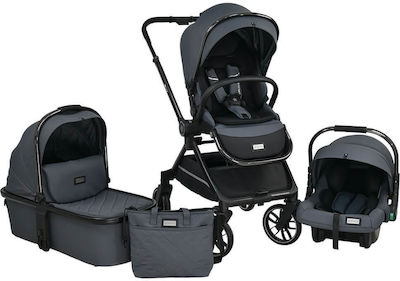 Bebe Stars Verstellbar 3 in 1 Baby Kinderwagen Gray