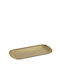 Espiel Snow Servierplatte Rechteckig Rostfreier Stahl Gold 41x23cm 2Stück