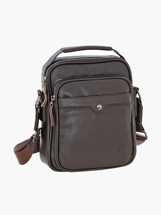 Leather Men's Bag Messenger Brown