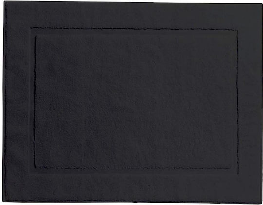 Next Hotel Bathroom Mat Black 50x70cm with Weight 600gsm