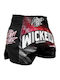 Wicked1 Men's Kick/Thai Boxing Shorts Black